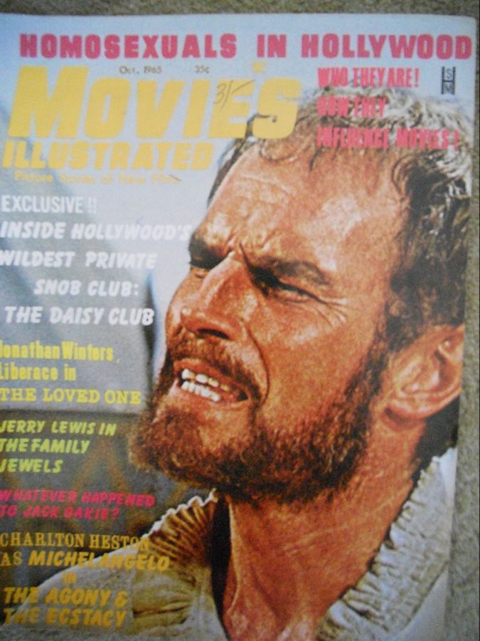 MOVIES ILLUSTRATED magazine side cover October 1965